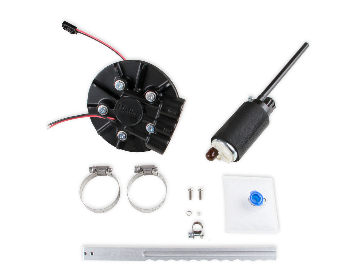 Holley 12-129 Diecast In-Tank Carbureted RetroFit Fuel Pump Module-Returnless System