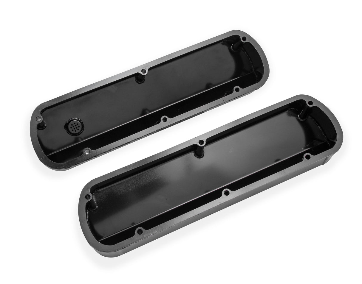 Holley 890013B Sniper Valve Cover - Fabricated Aluminum - Ford Small Block - Tall - Black