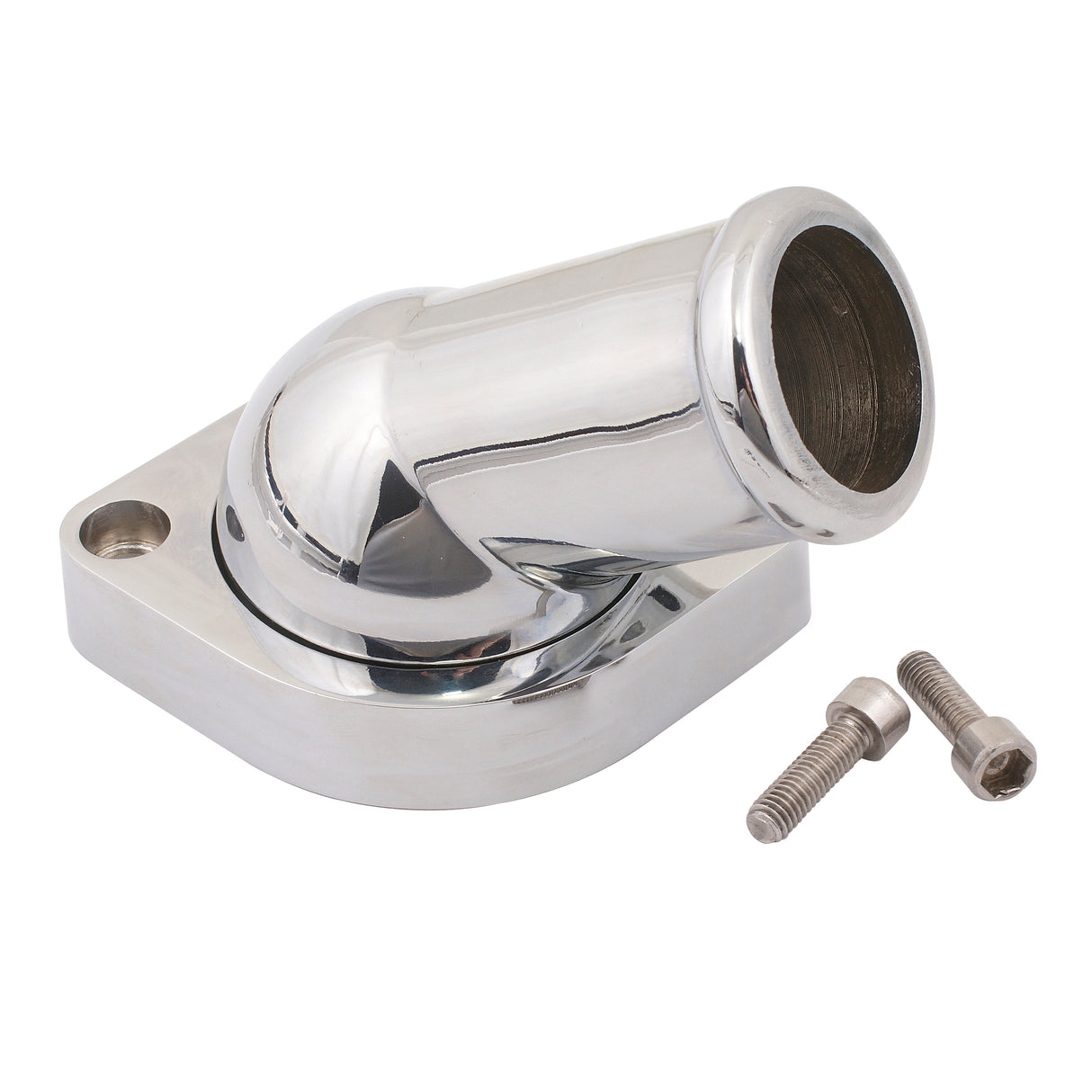 Mr Gasket Water Neck - Swivel - 30 Degree Angle - Chrome - 2670