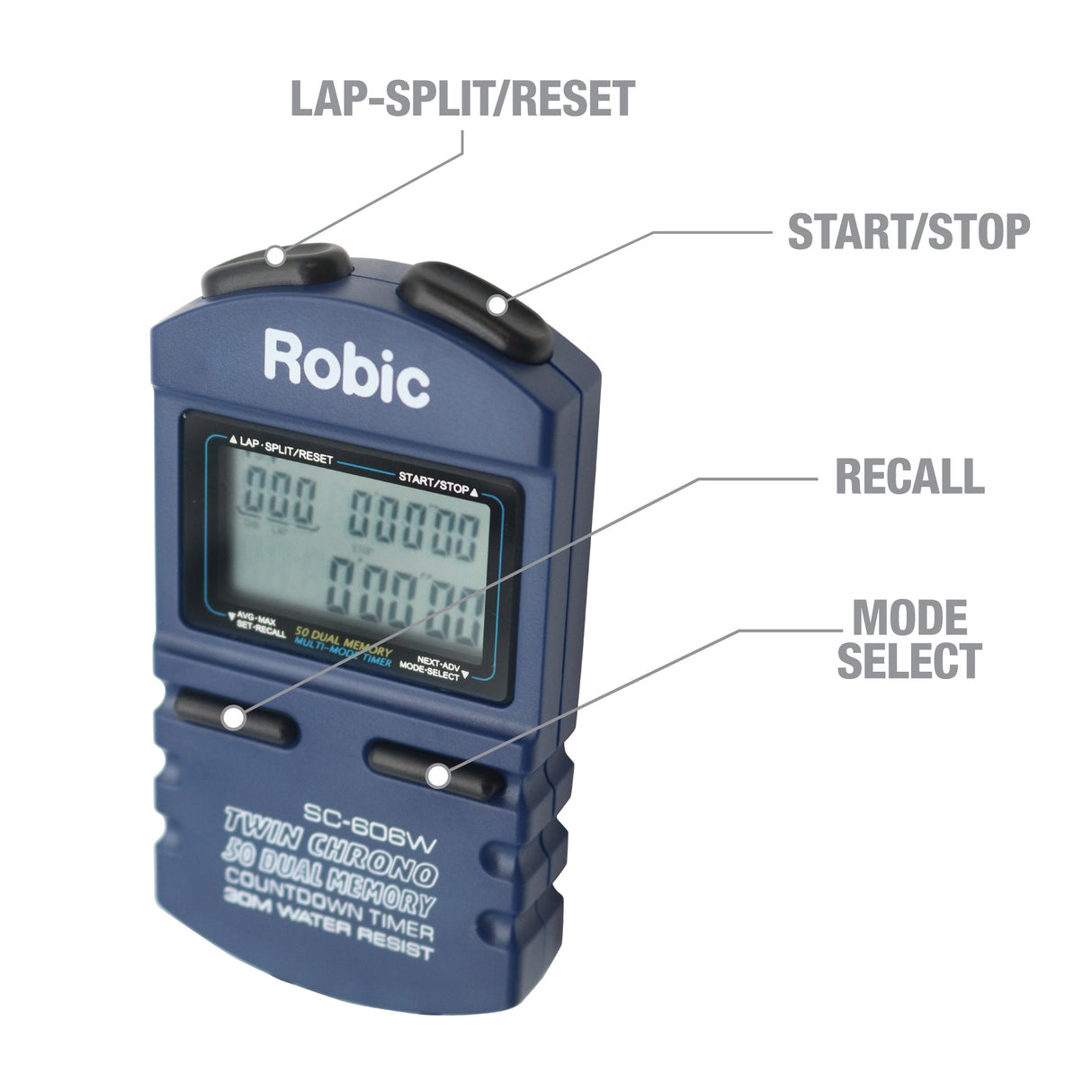 Longacre Robic™ SC 606W Stopwatch - 52-22172