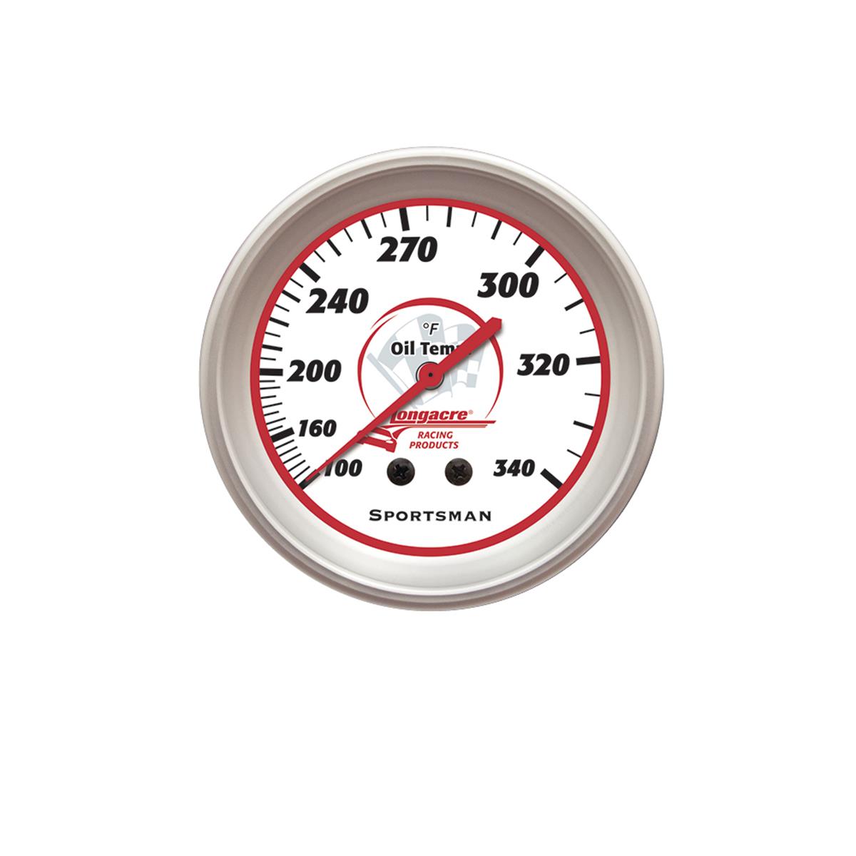 Longacre Sportsman™ Gauge Oil Temp. 100-340 - 52-46521