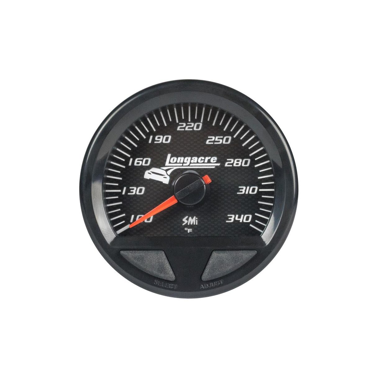 Longacre SMi™ Elite Waterproof Gauges, Oil Temperature/Water Temperature 100-340, Sensor Included - 52-46745