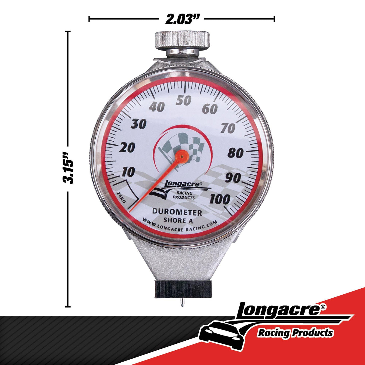 Longacre Deluxe Tire Durometer with Storage Case - 52-50546