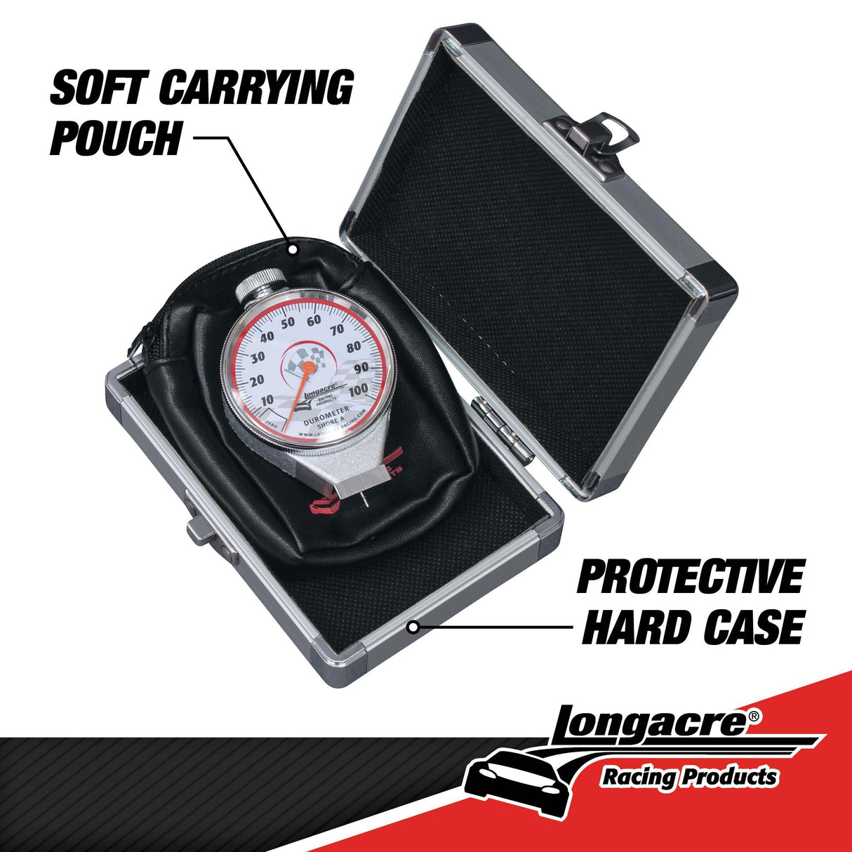 Longacre Deluxe Tire Durometer with Storage Case - 52-50546