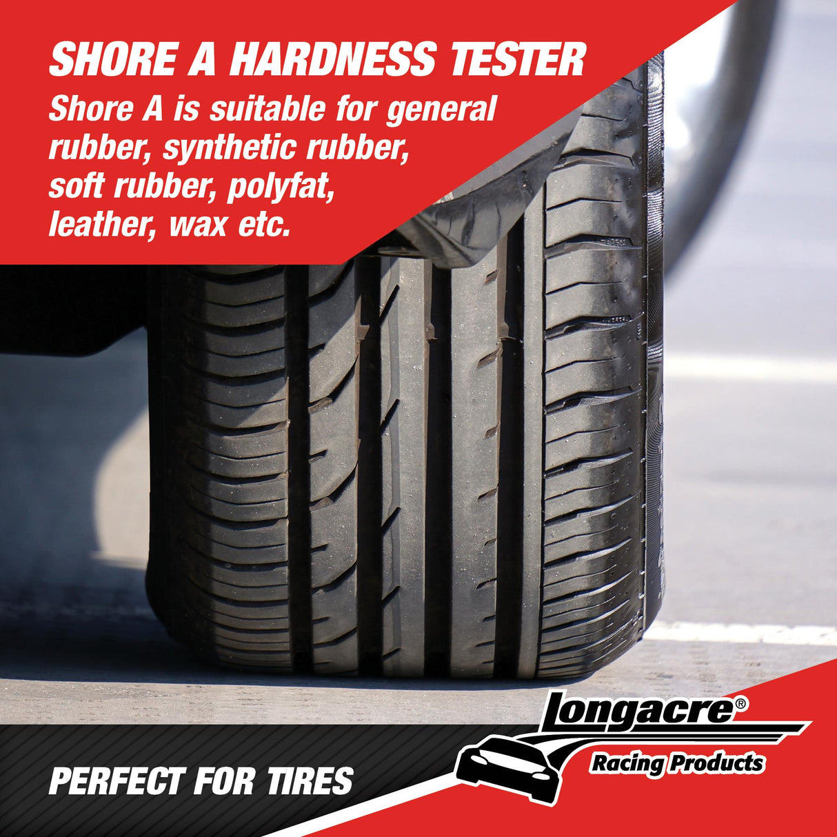 Longacre Deluxe Tire Durometer with Storage Case - 52-50546