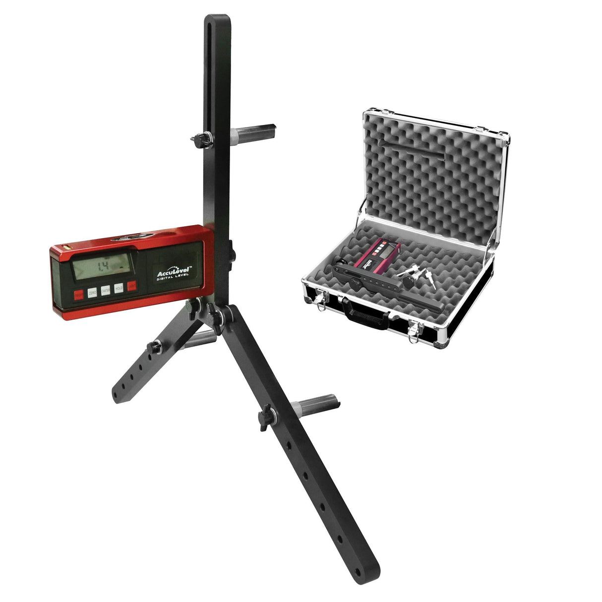Longacre Digital C/C Gauge w AccuLevel™ and Quick Set™ Large Wheel Adapter - 52-78298