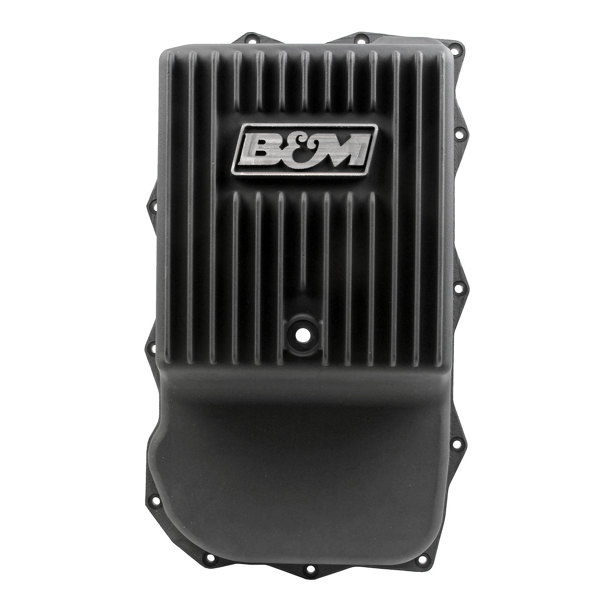 B&M Hi-Tek Deep Heavy Duty Transmission Pan - ZF 845RE/850RE/8HP70/8HP75 - Black - 71395