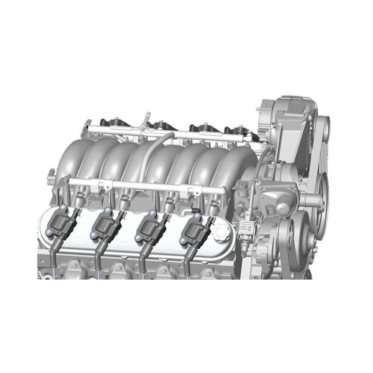 Holley 241-88 LS Valve Covers - Natural Cast