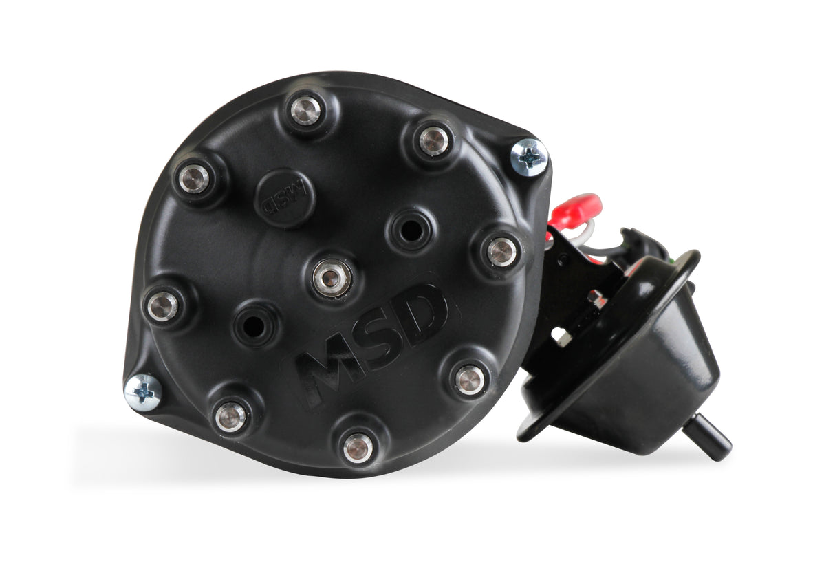 MSD Black Distributor, Ford, 351C-460, Ready-to-Run, Steel Gear - 835031