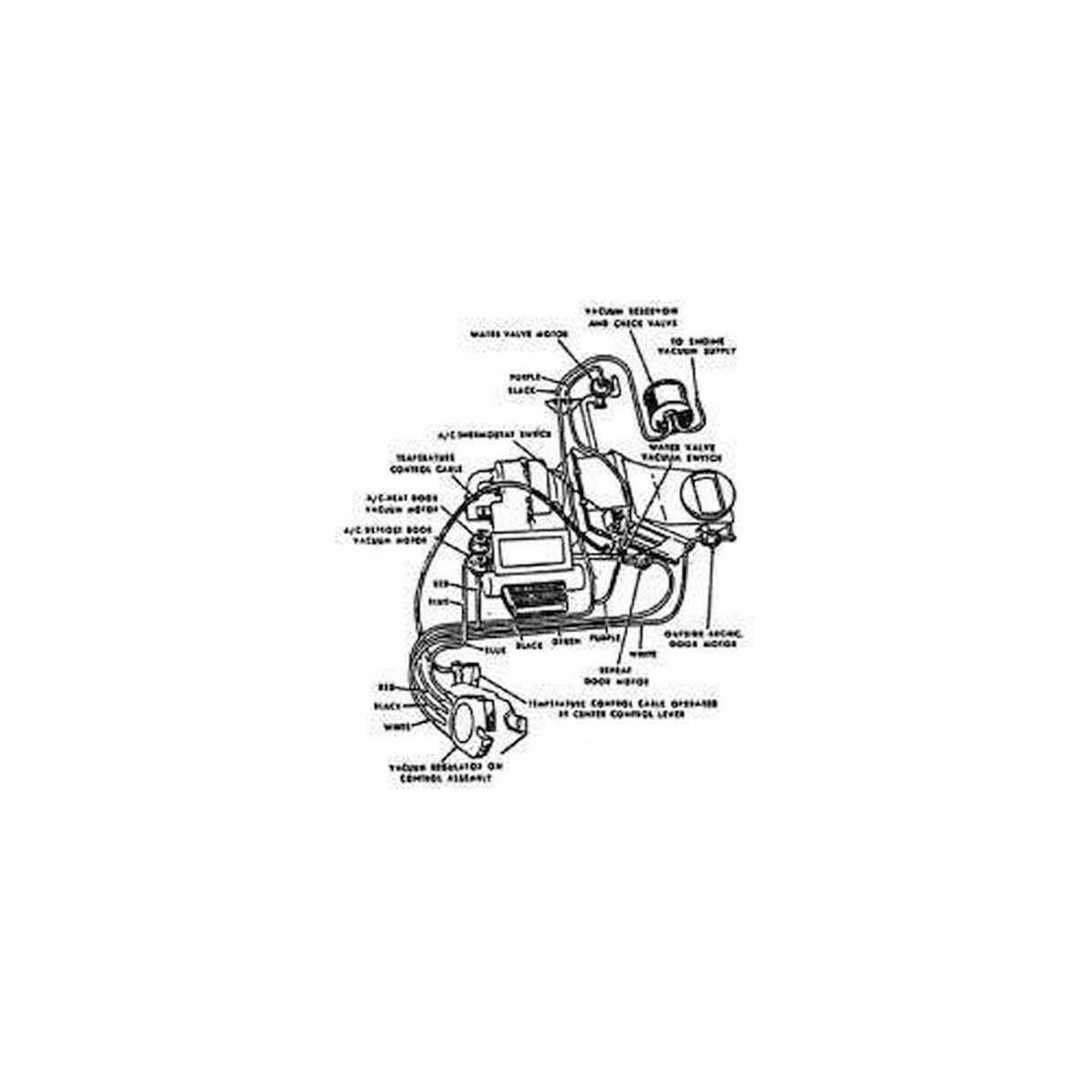 Scott Drake 1967-1968 Heater and Air Conditioning Vacuum Line Hose Kit - C7ZZ-18B372-A