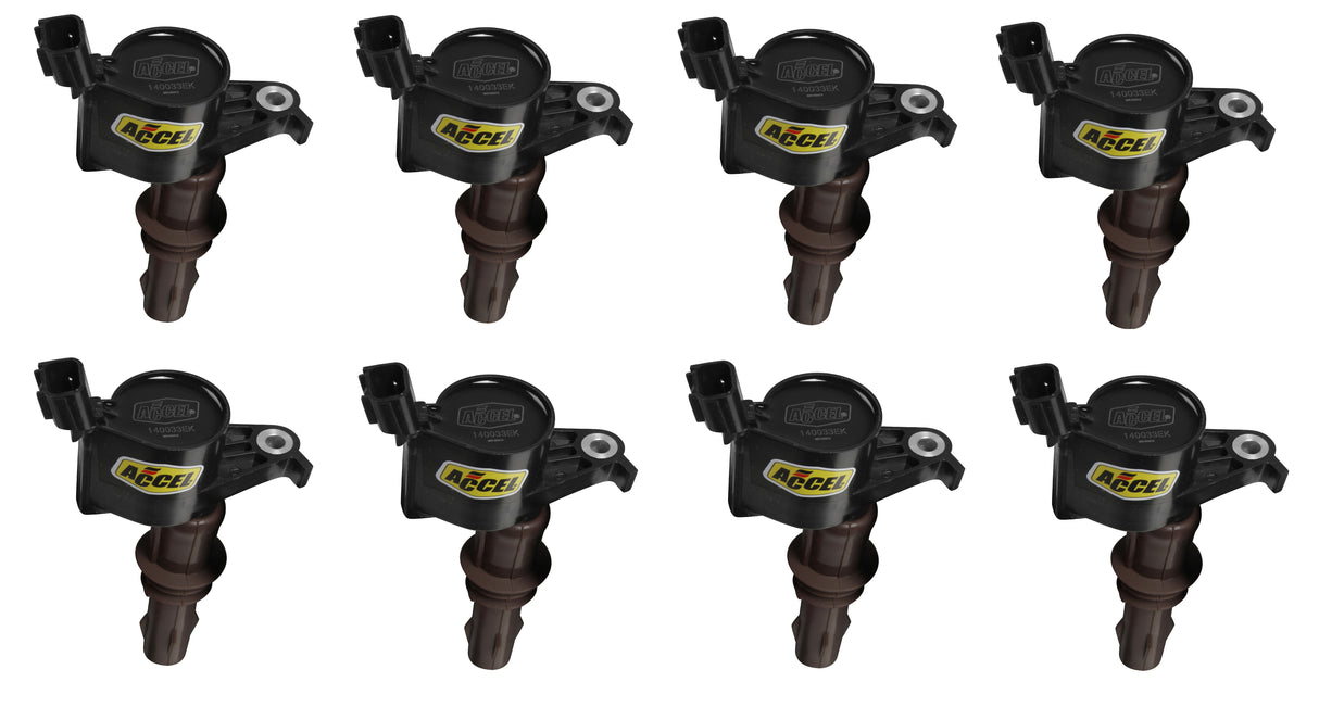 ACCEL Ignition Coil - Super Coil - 2008-2014 Ford 4.6L/5.4L/6.8L 3-valve, 8-Pack - 140033EK-8