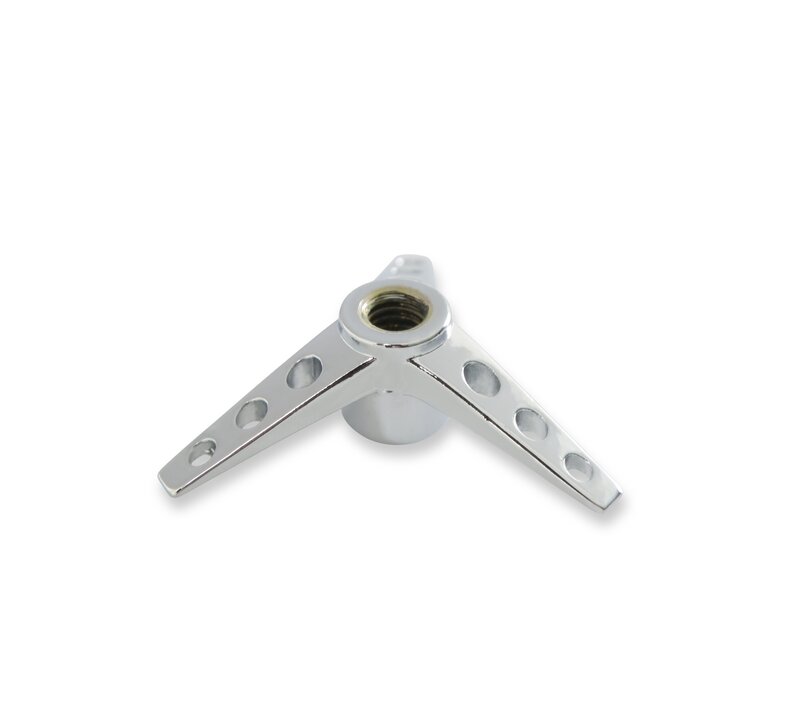 Mr Gasket Air Cleaner Wing Nut - Tri-Bar - Chrome - 9868