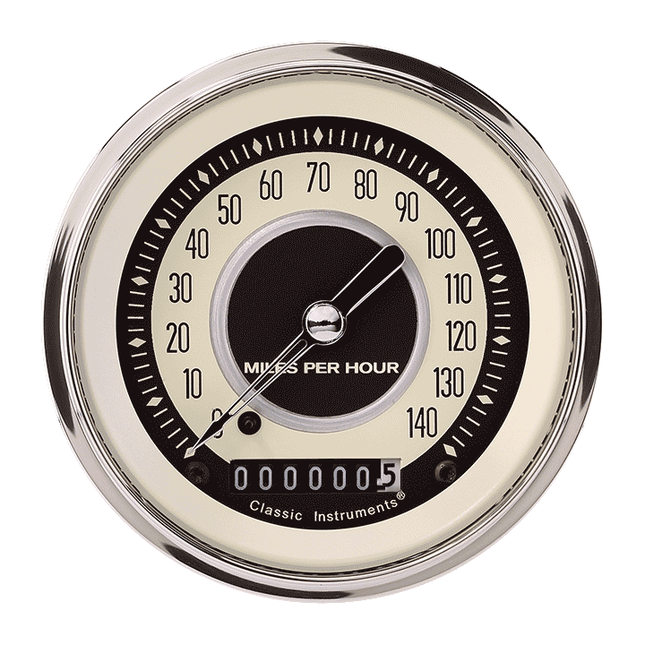 Classic Instruments NOSTALGIA VT 3IN SPEEDO 140 MPH - NT55SLF