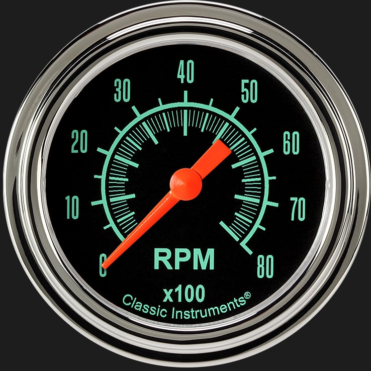 Classic Instruments G/Stock 2 5/8" Tachometer - GS383SLF