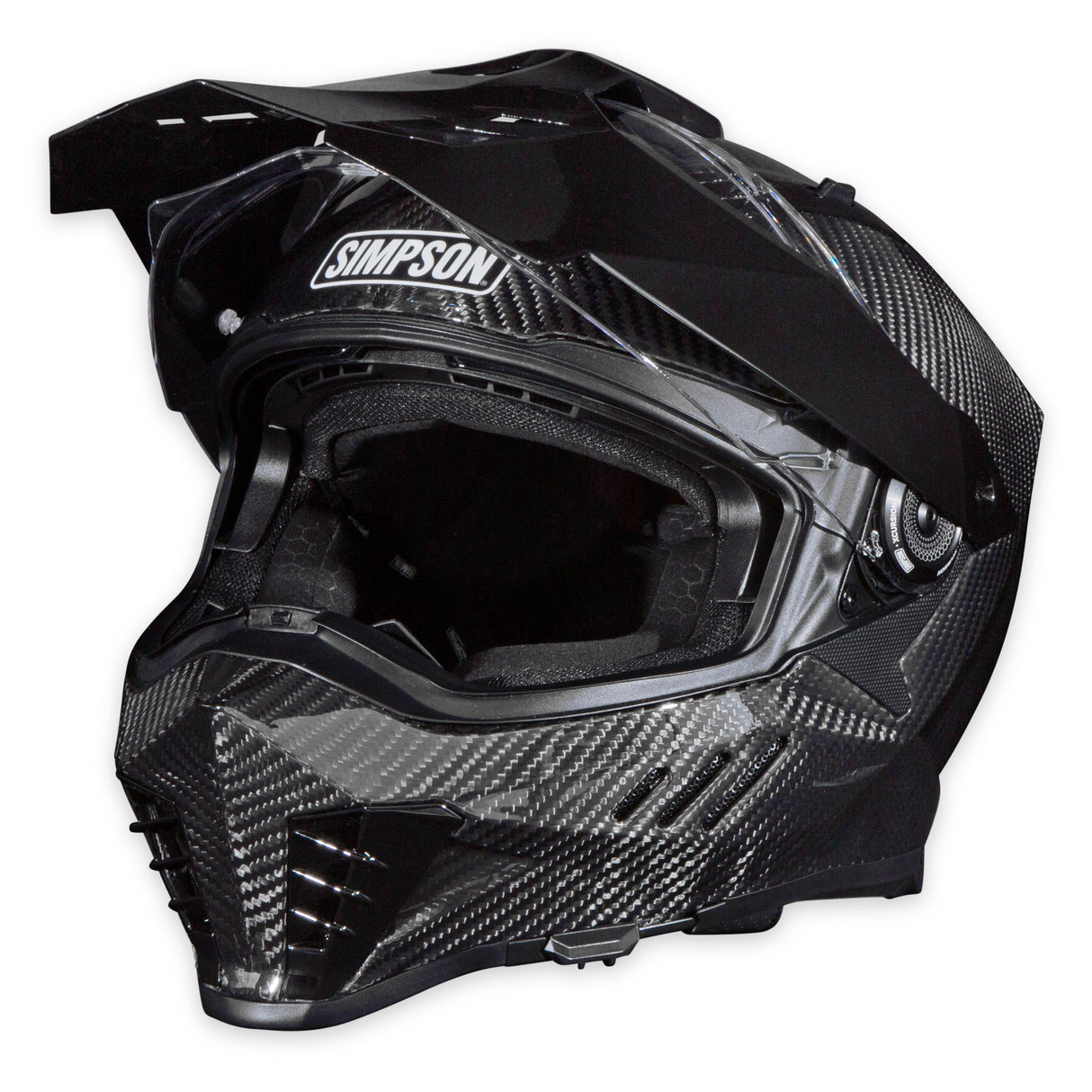 Simpson Motorcycle Xcursion Bandit Helmet - Carbon MD - XBCMD