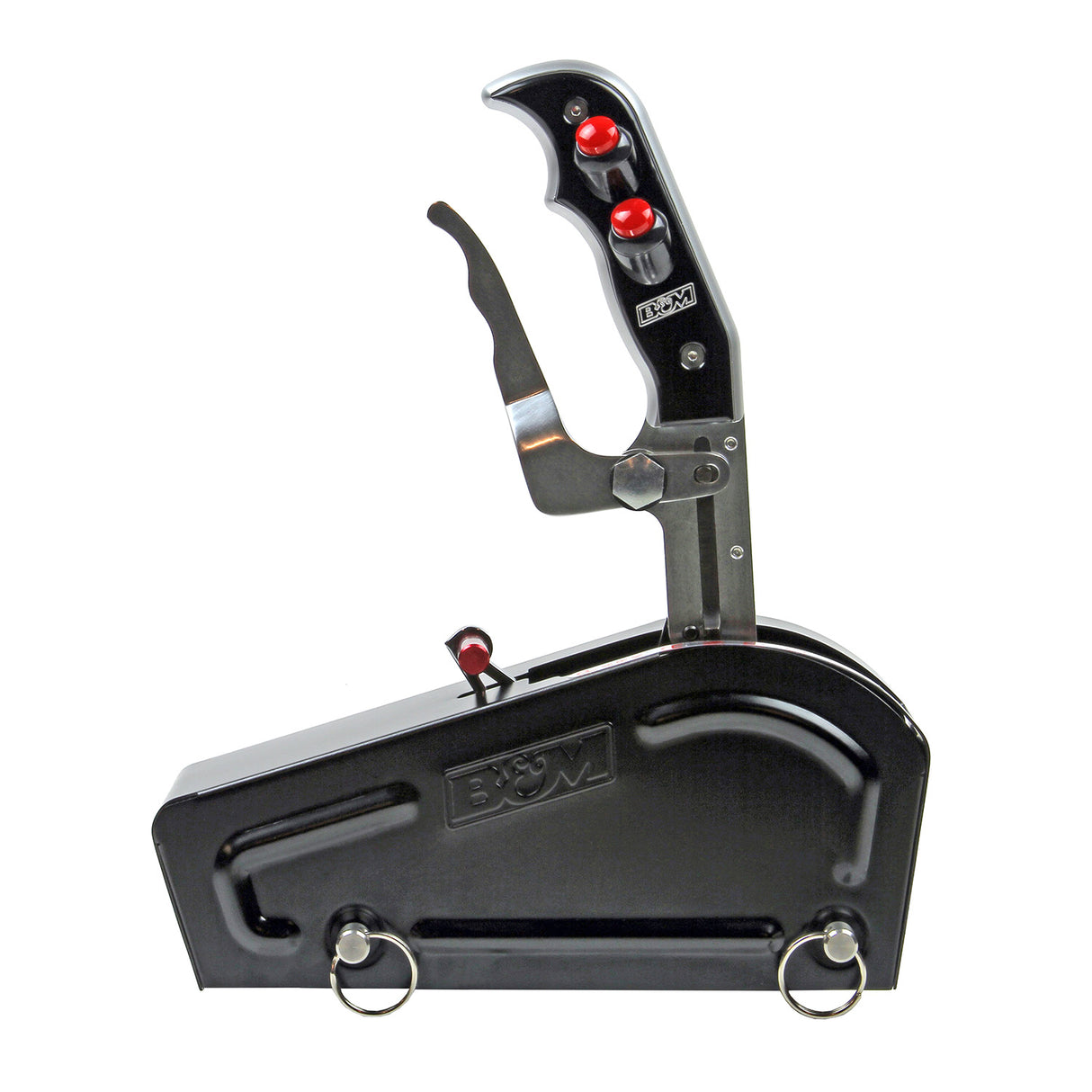 B&M Automatic Gated Shifter - Magnum Grip Stealth Pro Stick - Two Tone - Dual Button - 81104