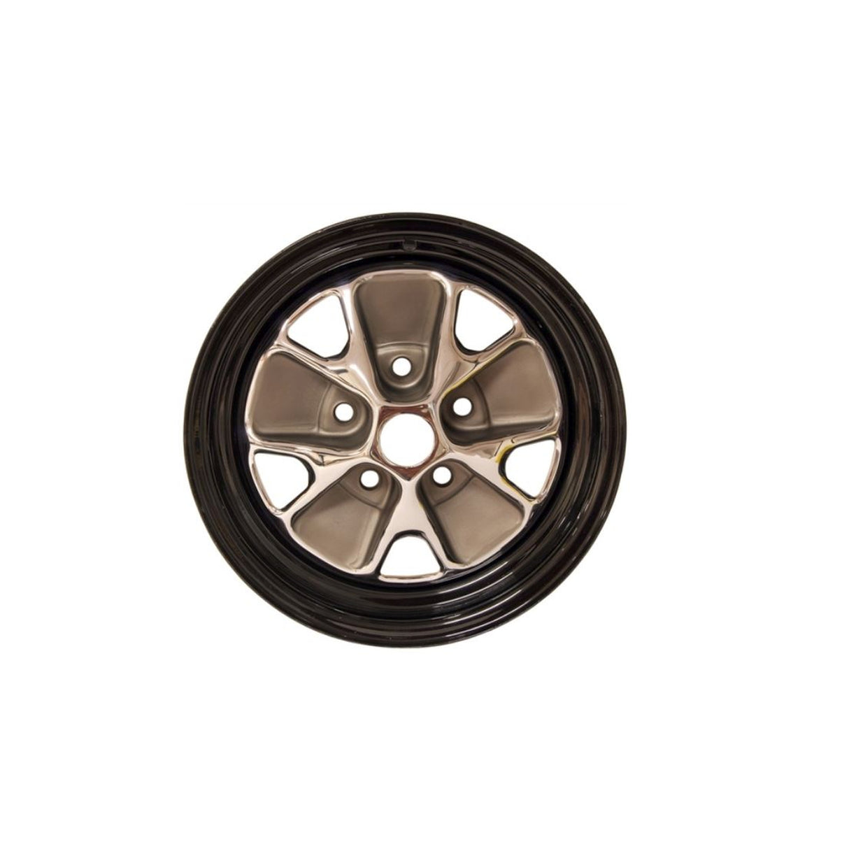 Scott Drake 14x5 Styled Steel Wheel - Black - C6ZZ-1007-AR
