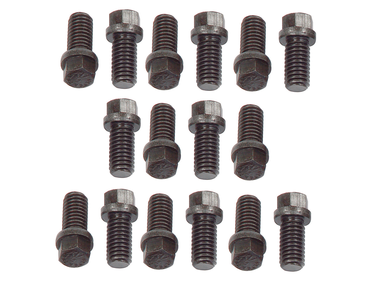 Mr Gasket Header Bolts - 3/8-16 x 3/4 Inch Hex Head - Set of 16 - 919G