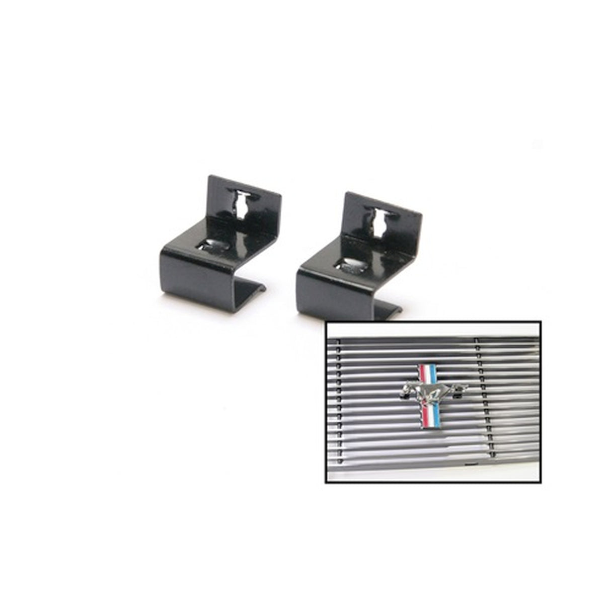 Scott Drake Billet Grille Emblem Mounting Clips - C5ZZ-16229-BGMC