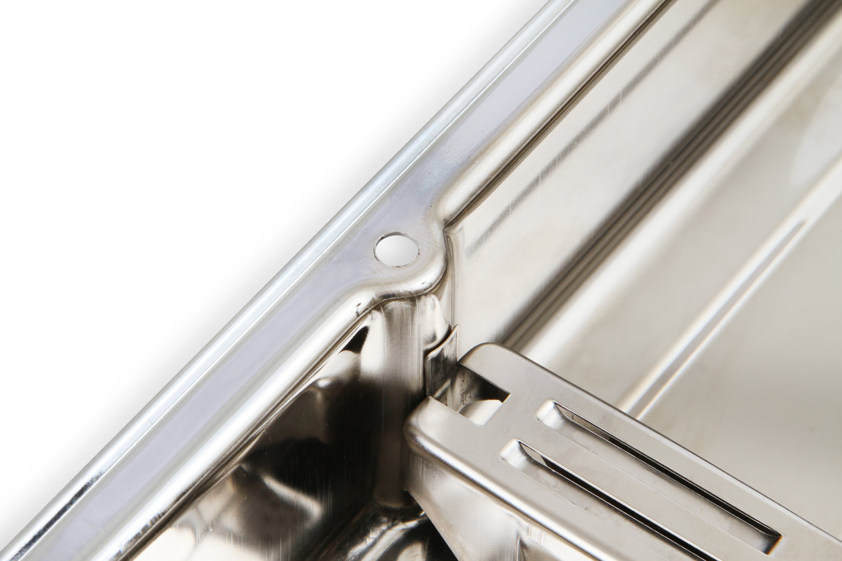 Mr Gasket Chrome Valve Covers - Dual Cap Holes - 9800