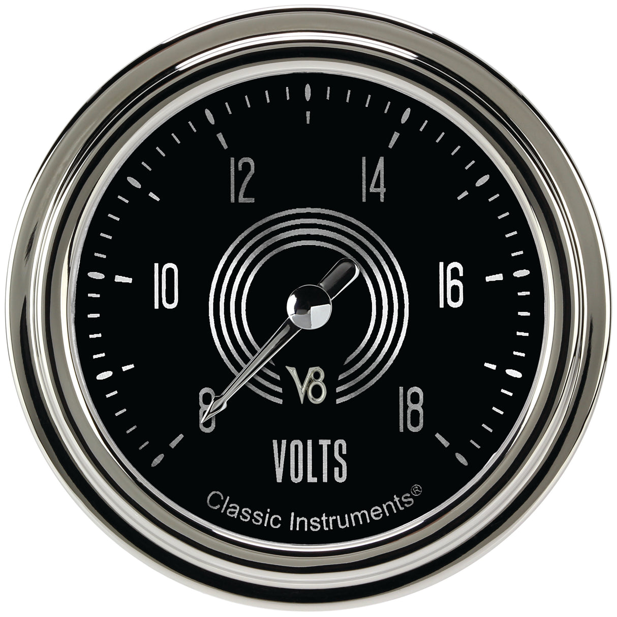 Classic Instruments V8 Speedster 2-5/8" Volt Gauge - V8SR330SLC