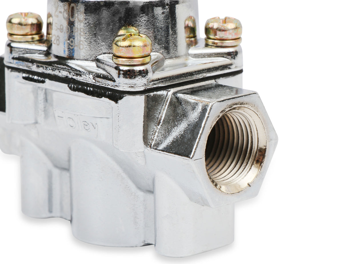 Holley 12-803 Chrome Carbureted Fuel Pressure Regulator