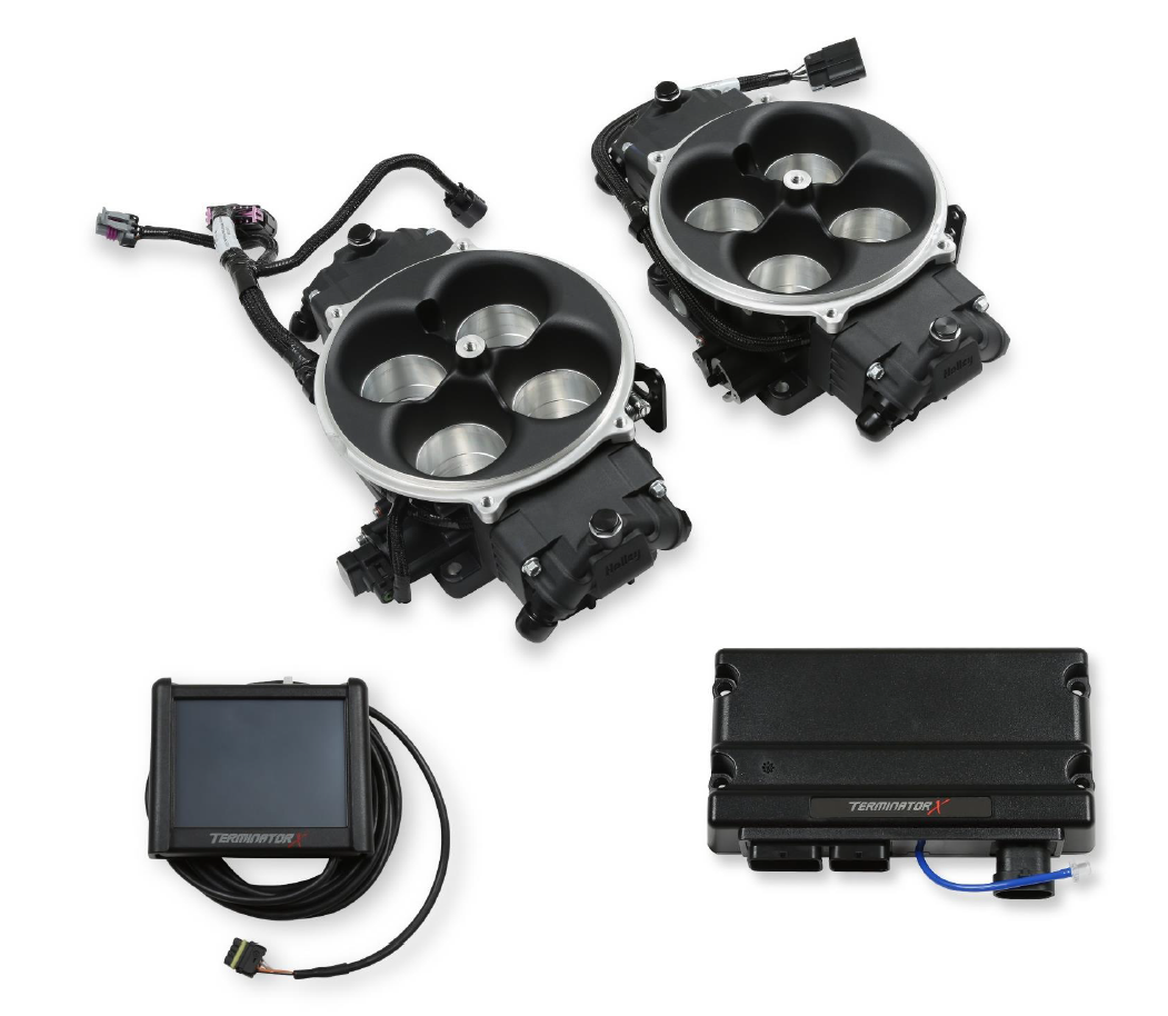 Holley 550-1081 EFI Terminator X Stealth 2x4 4500 Kit - Black