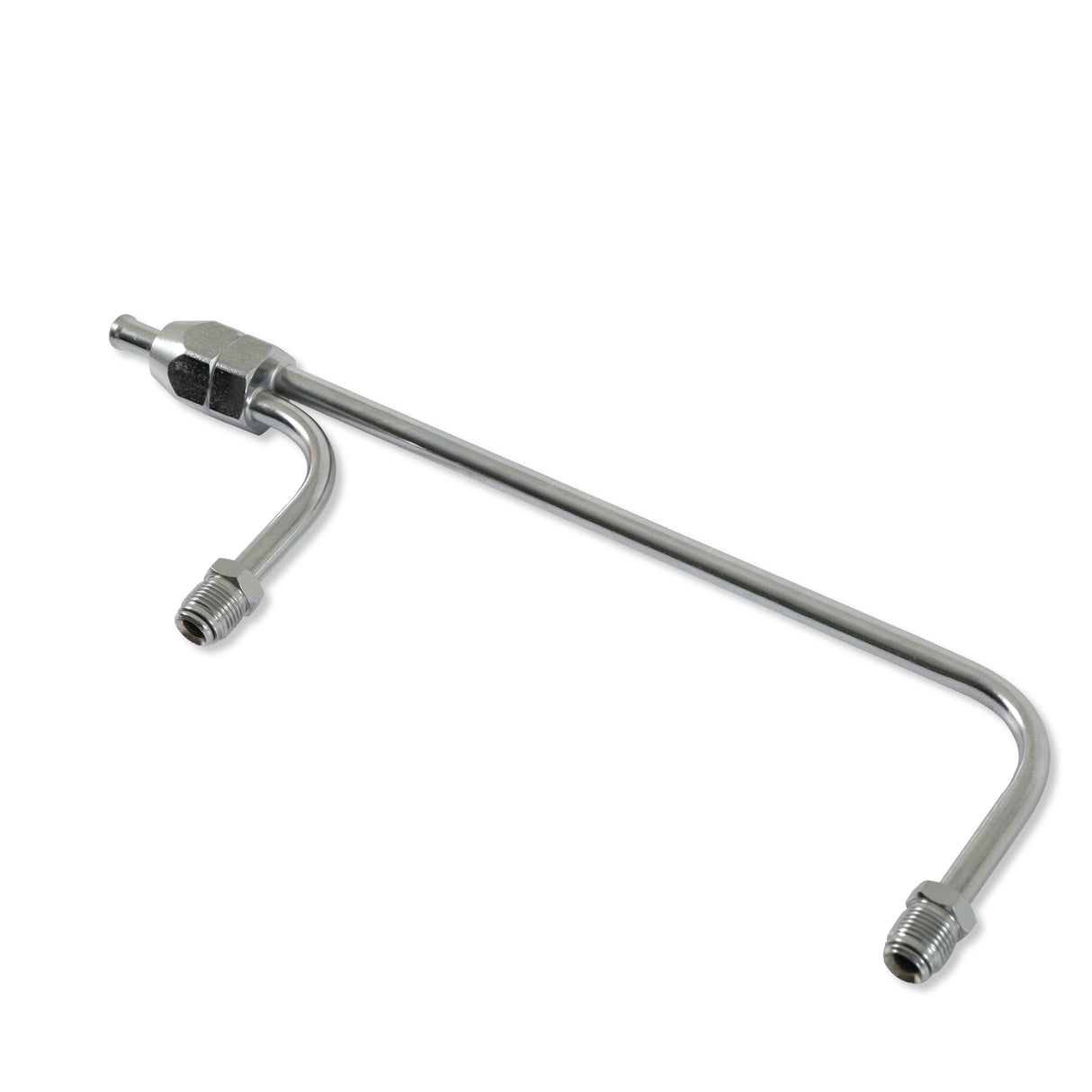 Mr Gasket Fuel Line - 3/8 Inch Dual Inlet - Chrome - 1551