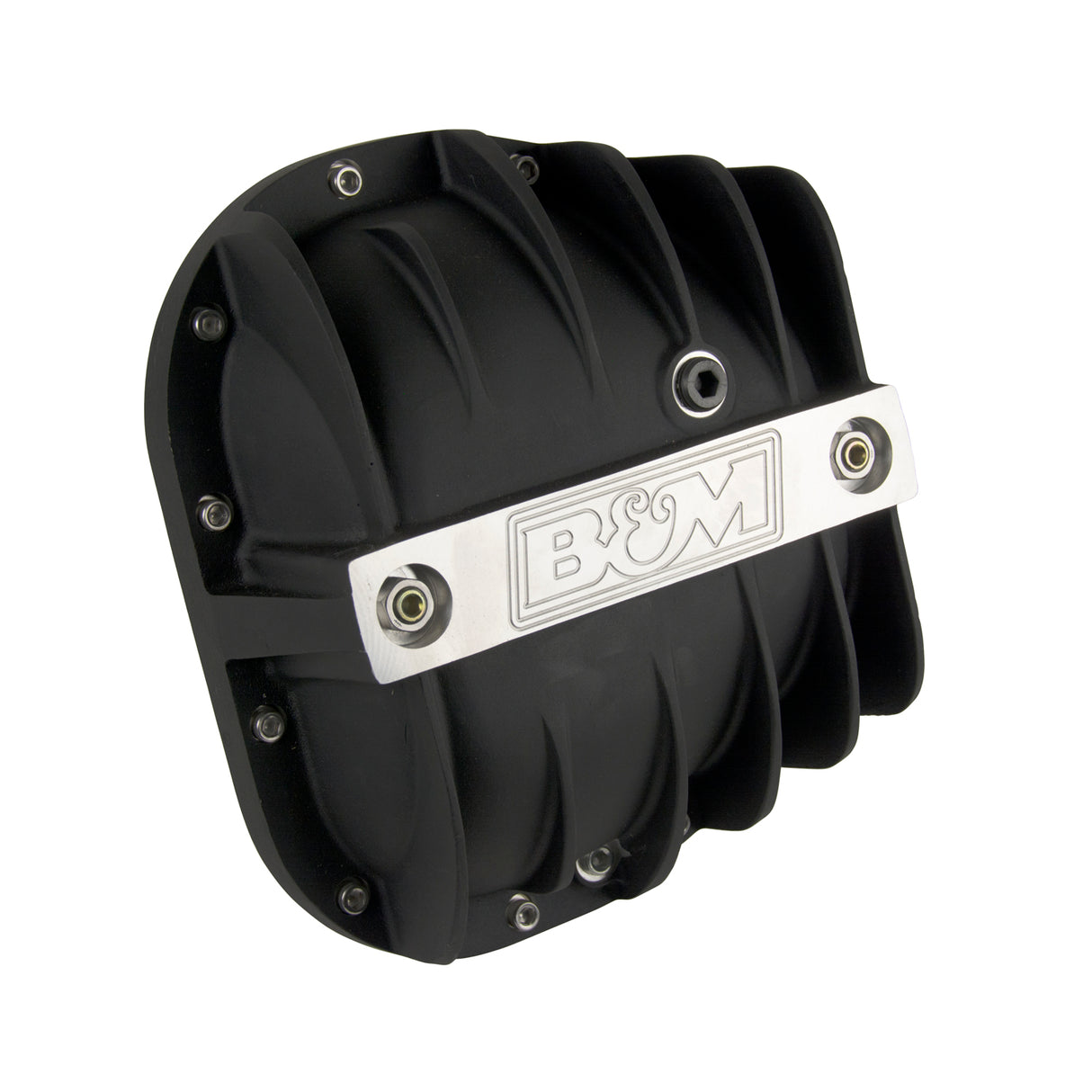 B&M Hi-Tek Aluminum Differential Cover for Ford 9.75-inch - Black - 41298