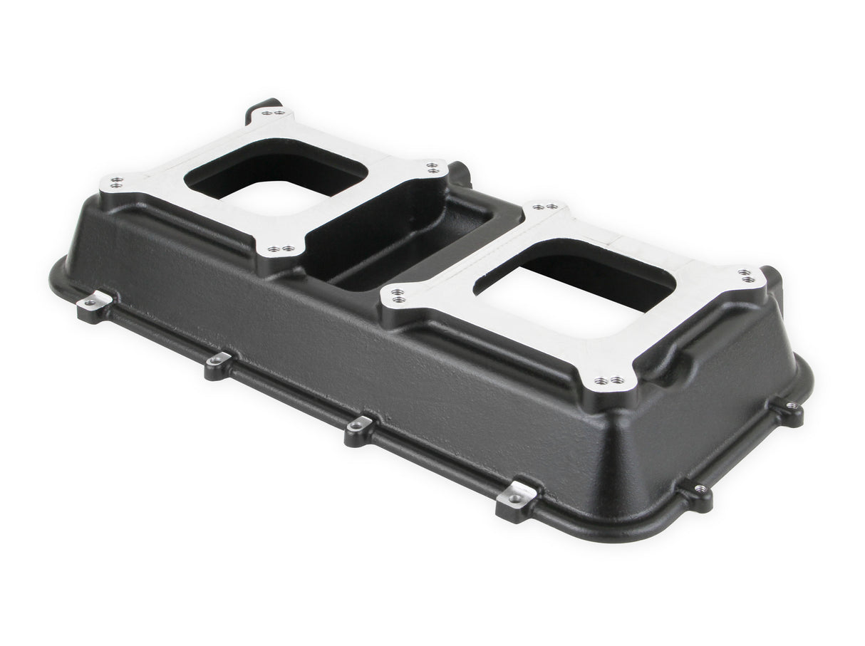 Holley 300-207BK Hi-Ram Intake Plenum Top Only, 2 x 4150- Semi-Gloss Black Finish