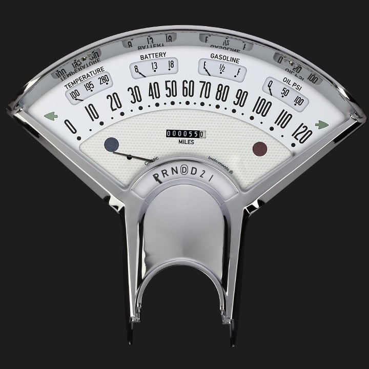 Classic Instruments Bel Era III White Gear Selector - BET06W