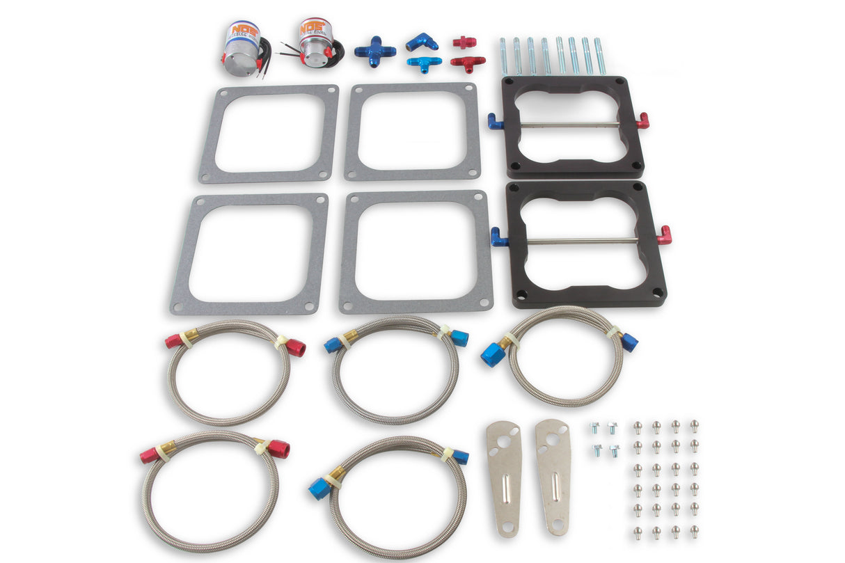 NOS Pro-Shot Fogger "Upgrade Kit"-Cheater Nitrous System,Dual 4500 Holley Flange - 02023NOS
