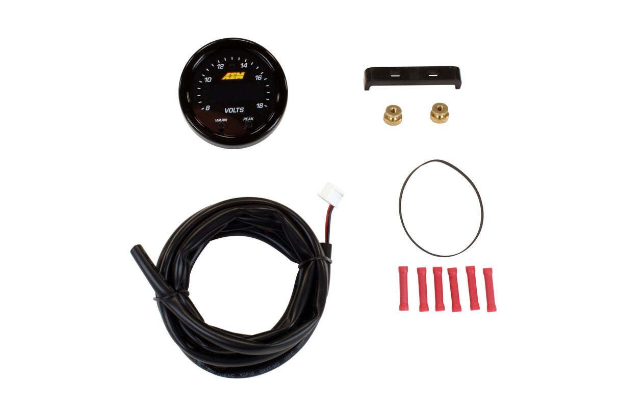 AEM X-Series Voltage Gauge Kit - 30-0303