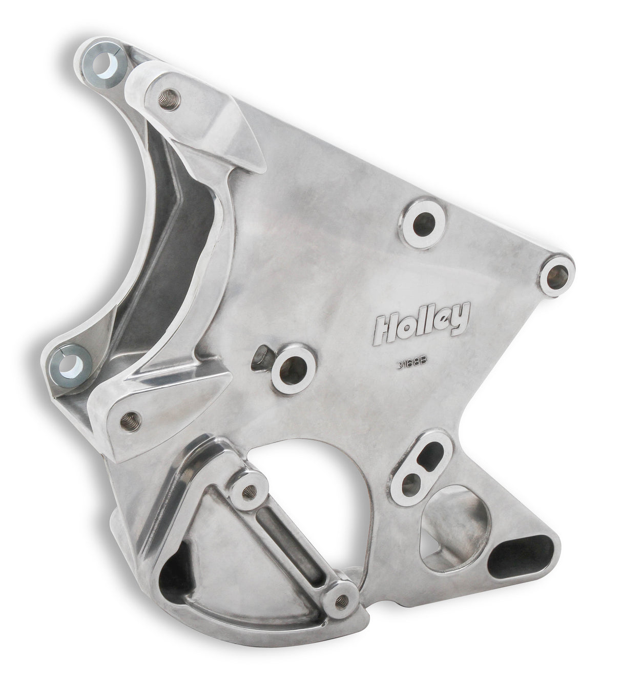 Holley 20-132P LS/LT High-Mount Accessory Drive Bracket - Passenger's & Driver's Side Brackets Polished