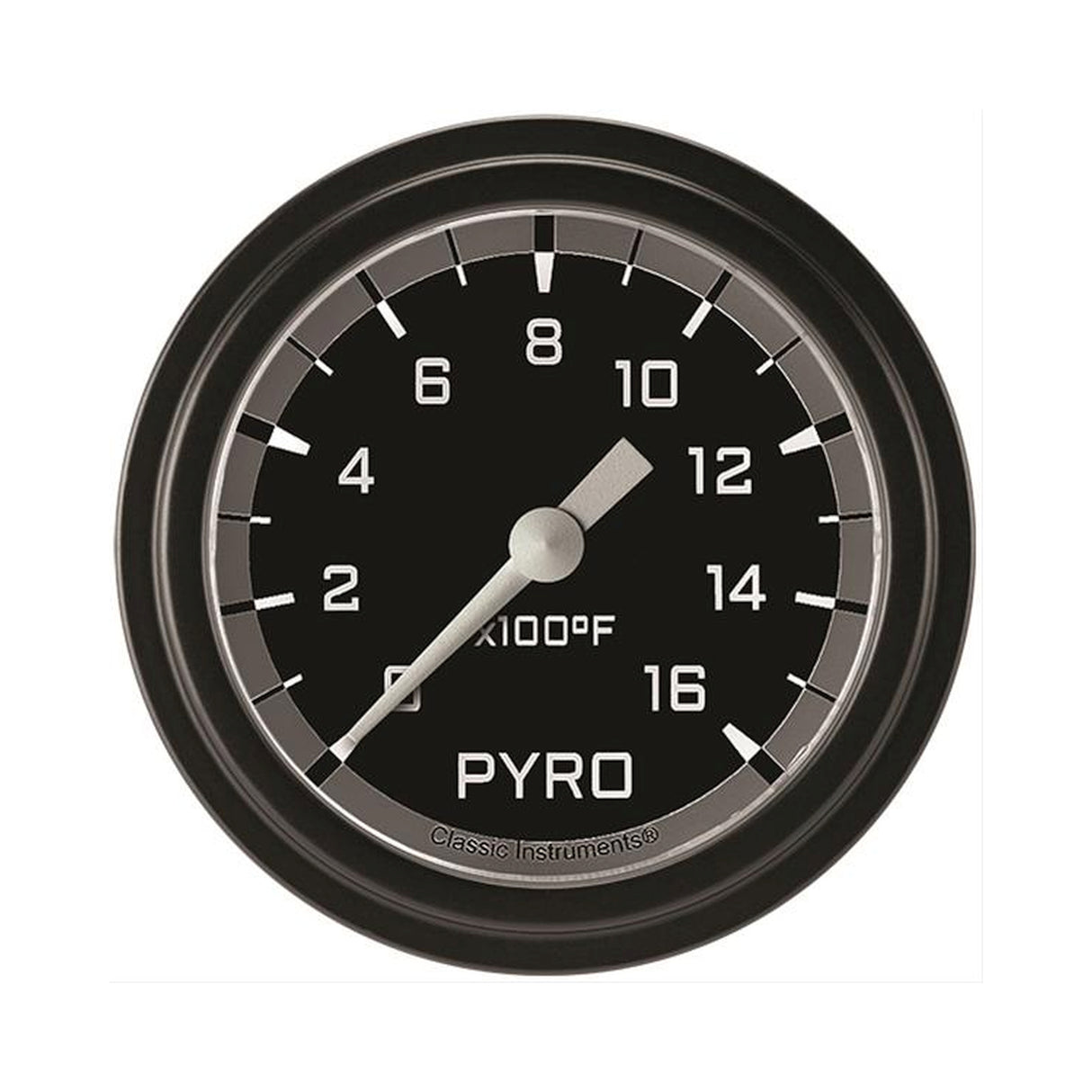 Classic Instruments Autocross Gray 2 5/8" Exhaust Gas Temp. Gauge - AX398GBLF