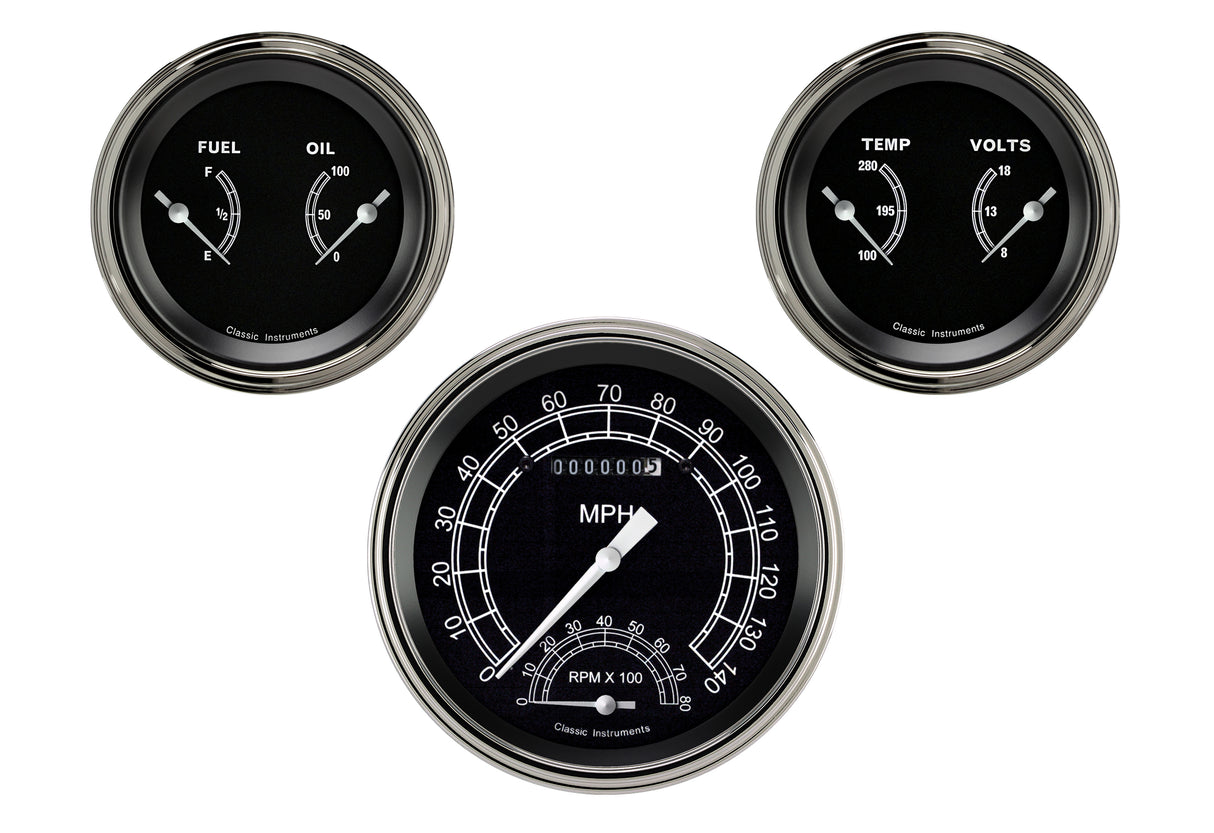 Classic Instruments Traditional Series Three Gauge Set - TR61SLF