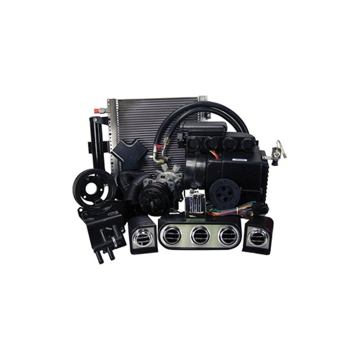 Scott Drake 1965-66 Mustang Hurricane AC&Heater Kit w/Electronic Controls&Bezels - CAP-1165M-6