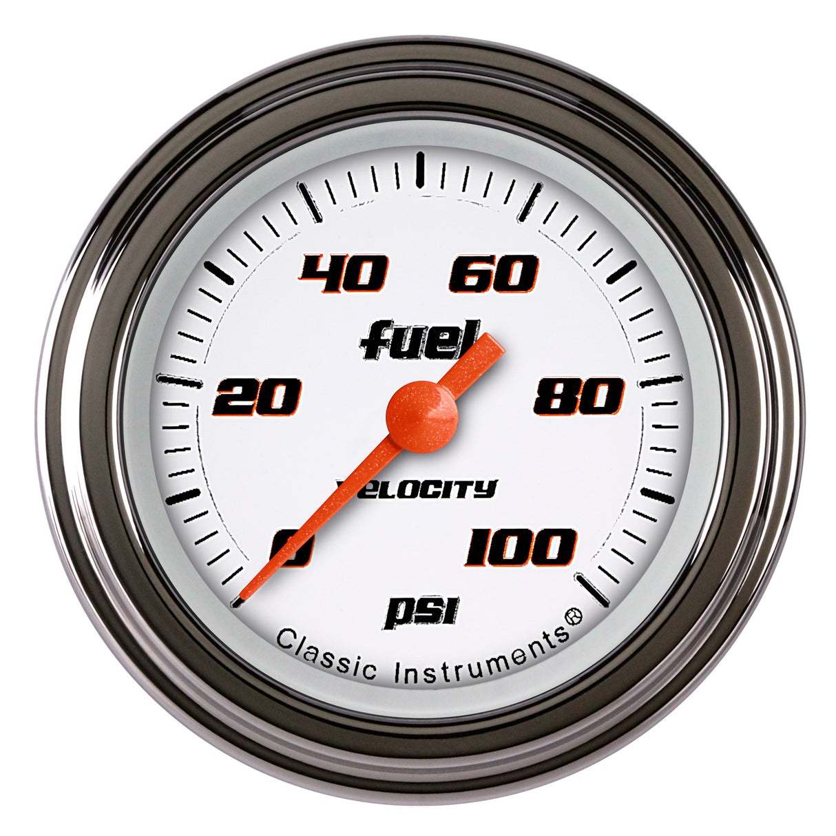 Classic Instruments VELOCITY WHT 2IN FUEL PRES 100psi ELEC - VS146WSLC