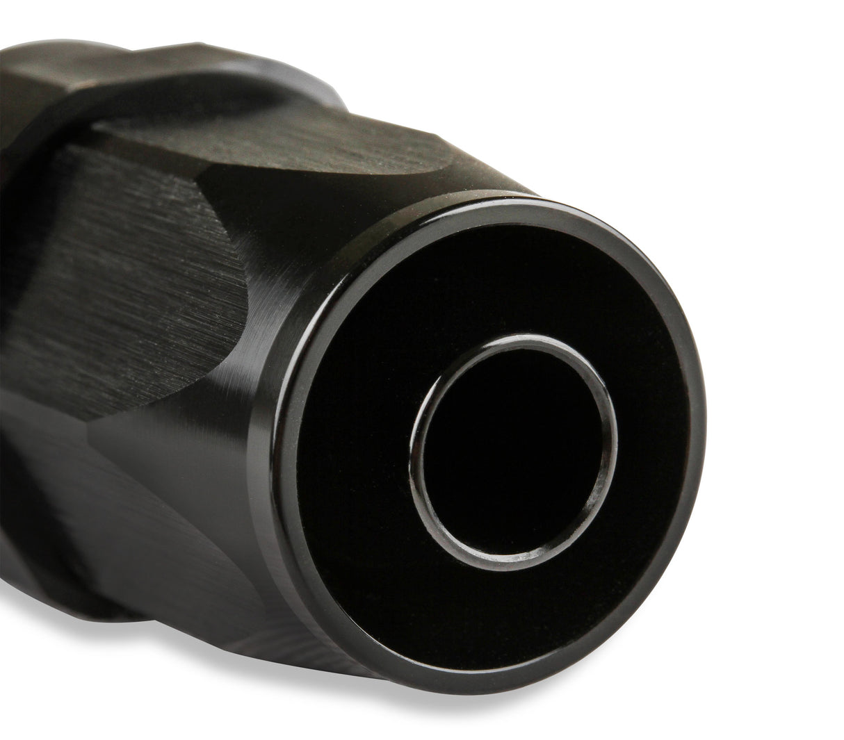 Mr Gasket -6 AN 45 Degree Swivel Hose End - Black - 224506-BL