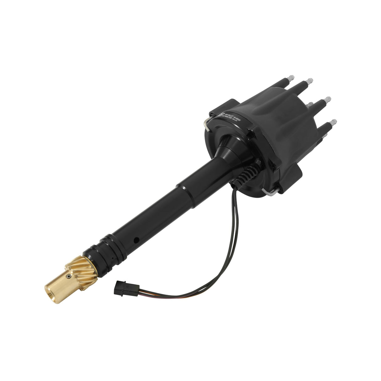 MSD Black Chevy V8 Pro-Billet Distributor w/ locked-out timing & bronze gear - 85505