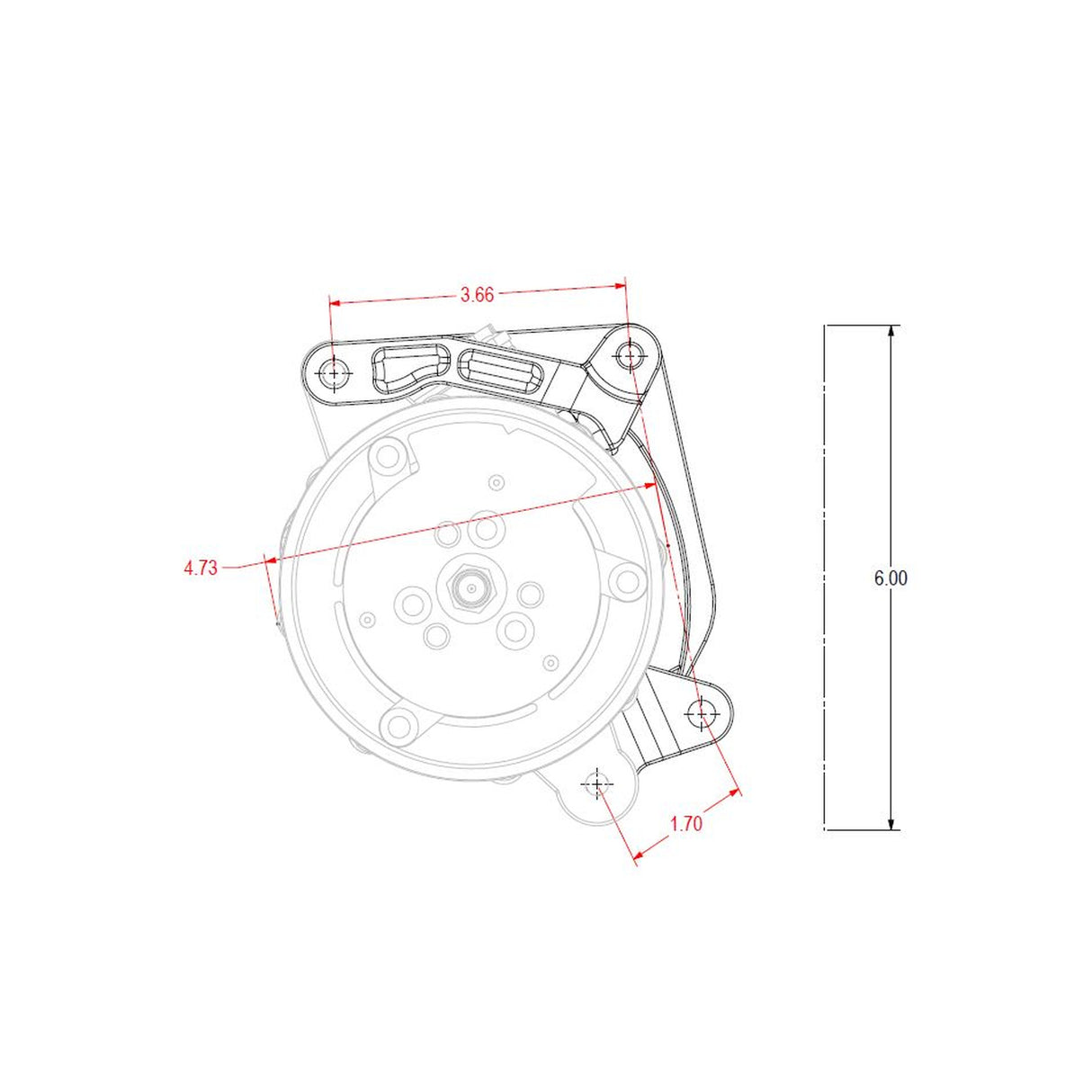 Holley Low Mount A/C Brackets for the Gen 5 LT4/LT1 Dry Sump Engines w/DSE Subframe - 20-211B