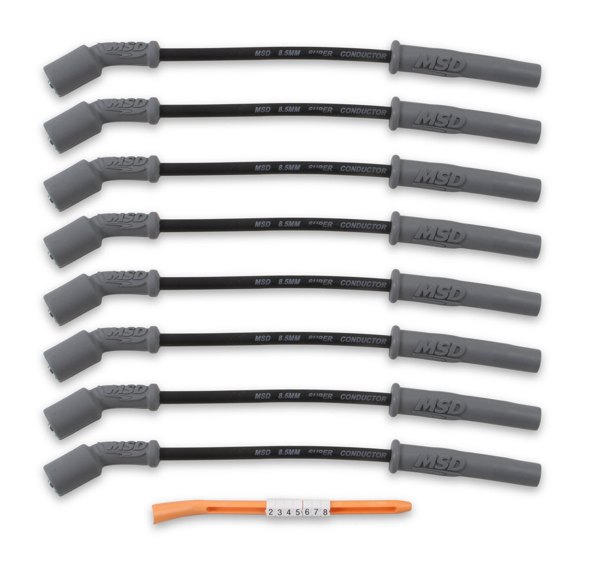 MSD Super Conductor Spark Plug Wire Set - 99-13 GM Truck & SUV - Black - 32823