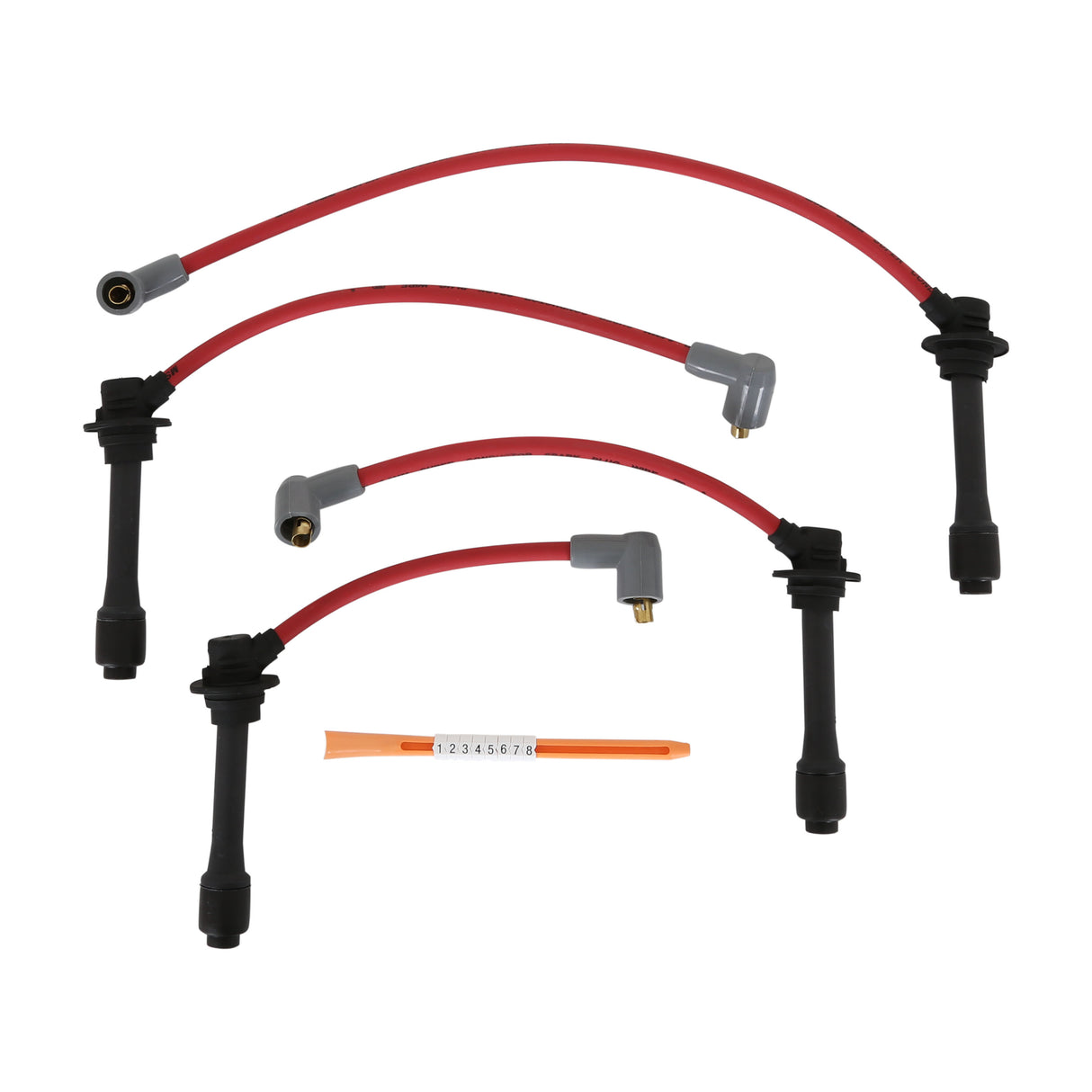 MSD Wire Set, SC Red, '90-'00 Mazda Miata, 1.6L/1.8L 4 Cyl. - 32599