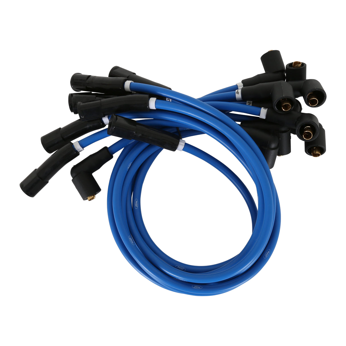 Scott Drake 8MM Blue Spark Plug Wires - C7OZ-12259-BL8