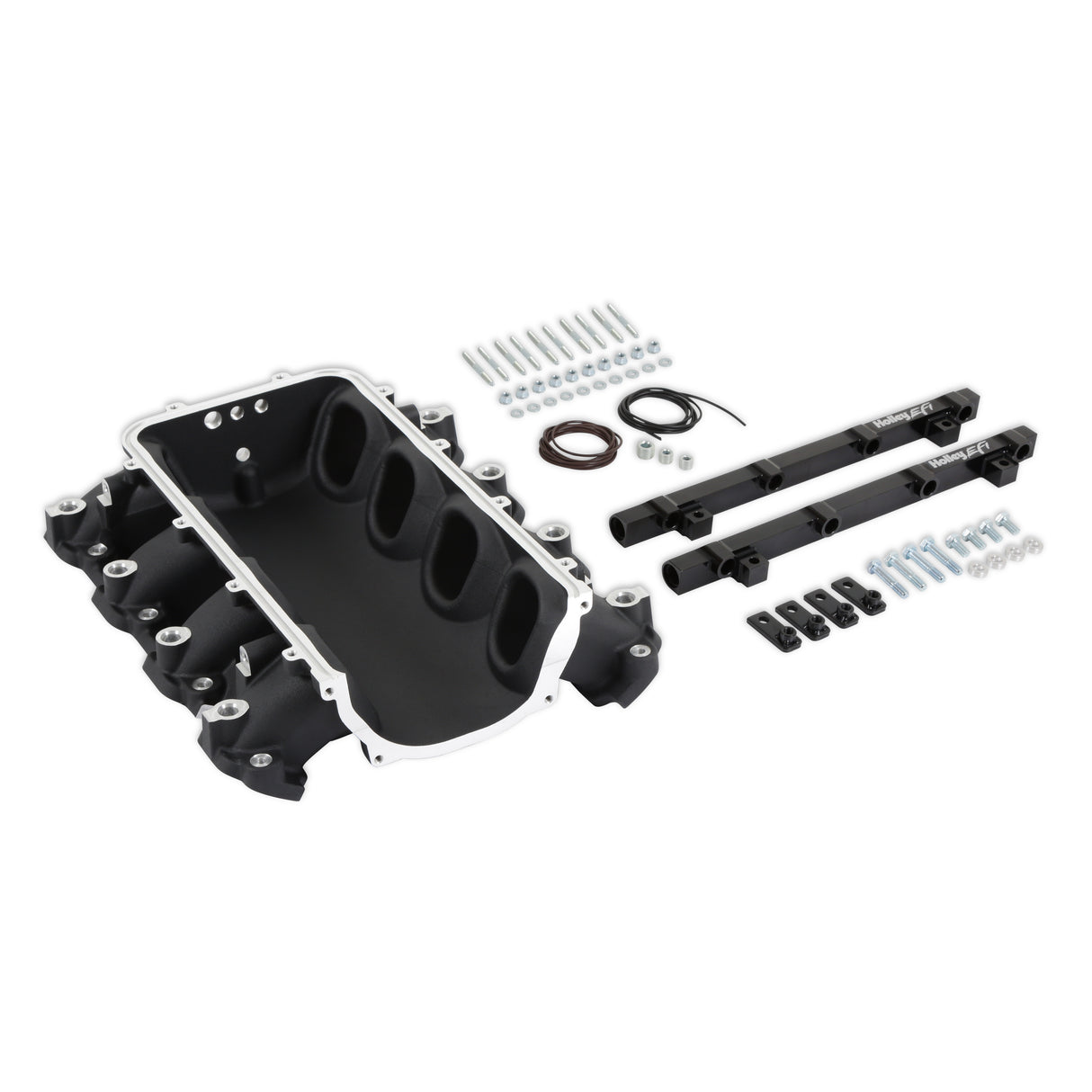 Holley 300-713BK Ultra Lo-Ram Manifold Base and Port Injection Fuel Rails - GM Gen V LT