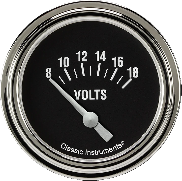 Classic Instruments Hot Rod 2 5/8" Volt Gauge - HR230SLF