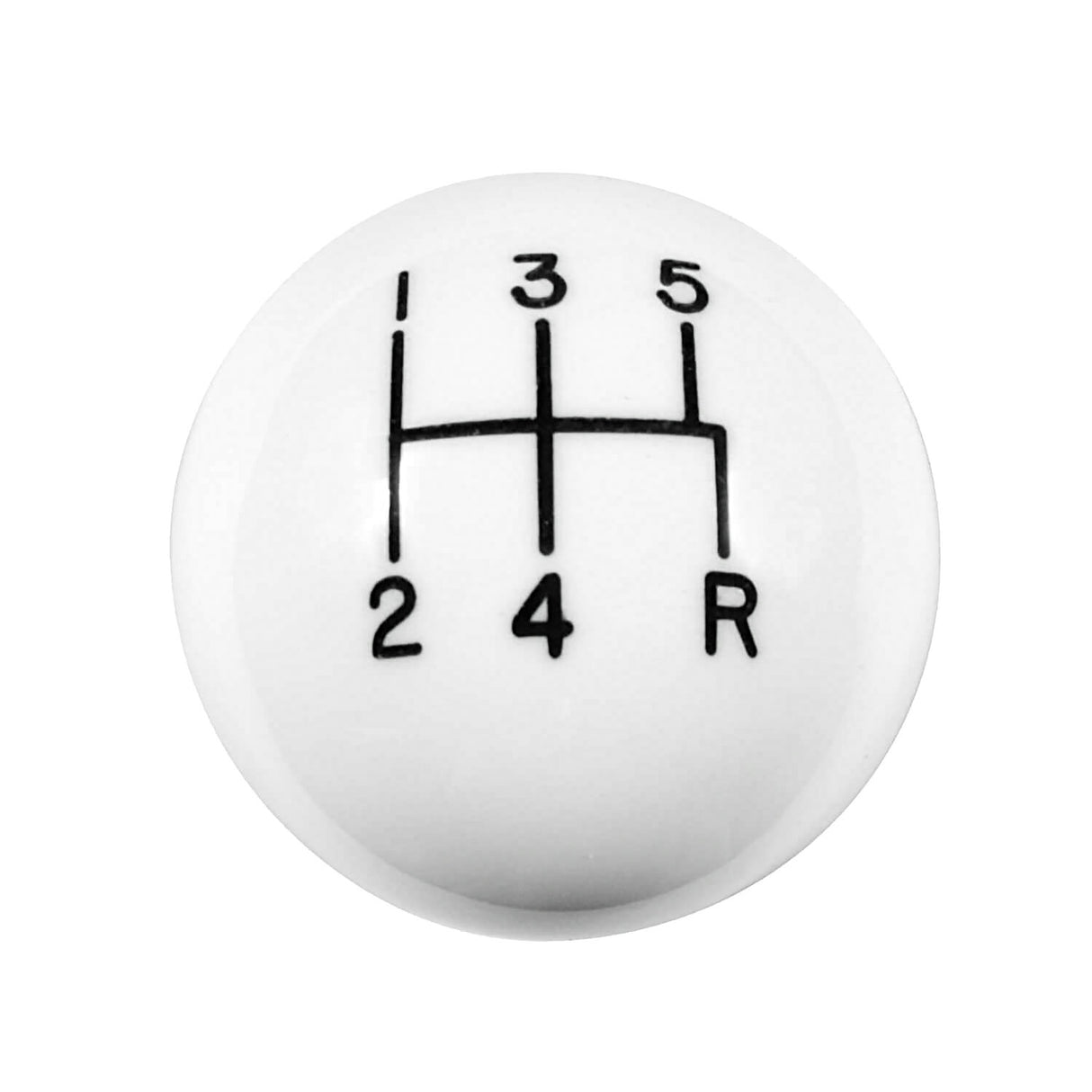 Hurst Shift Knob - 5-Speed Pattern - White - 1630008