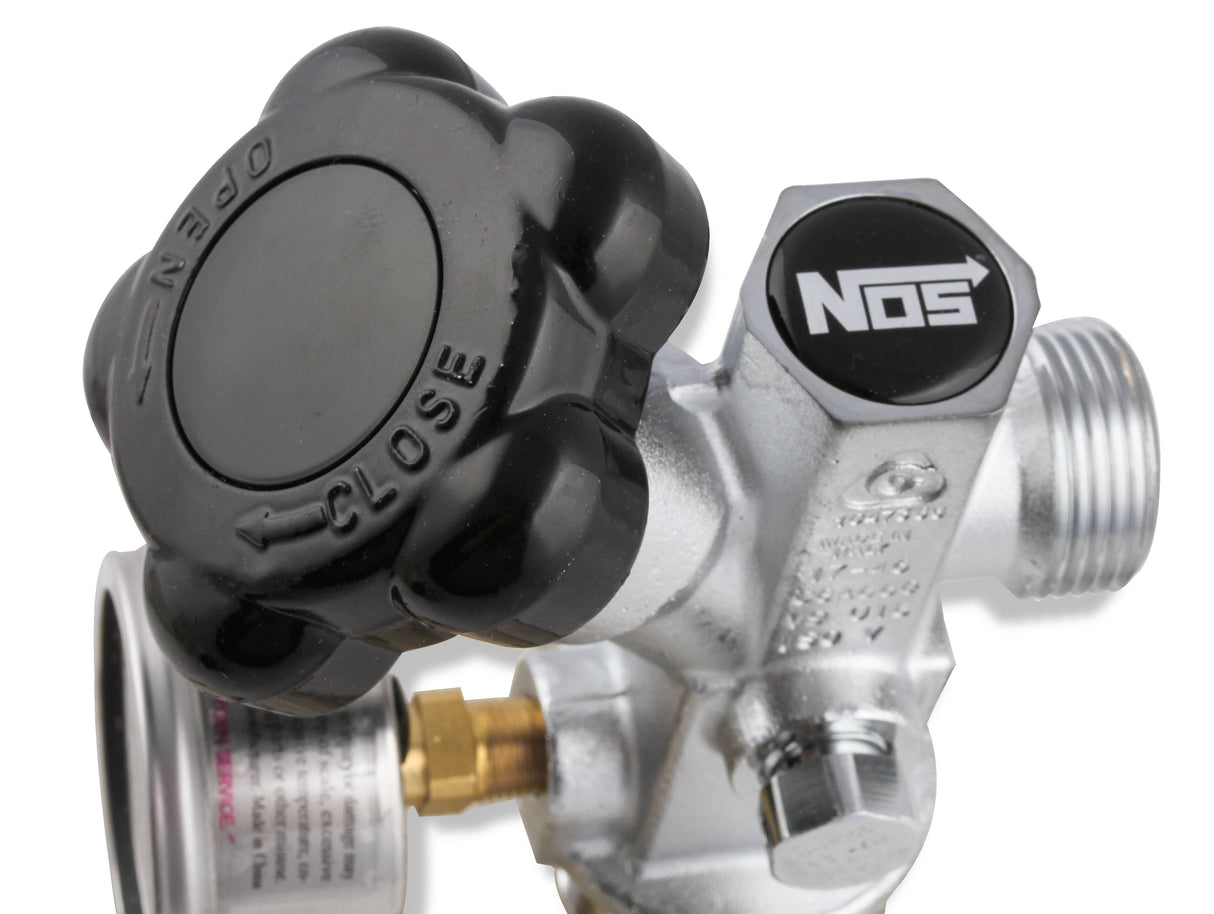 NOS Super Hi-Flo Bottle Valve with Black Face Gauge - 16137BNOS
