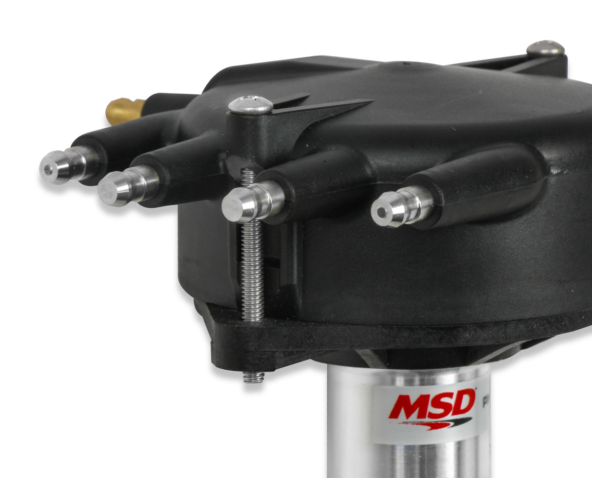 MSD Chevy Crank Trigger Distributor with Black Crab Cap - 84893