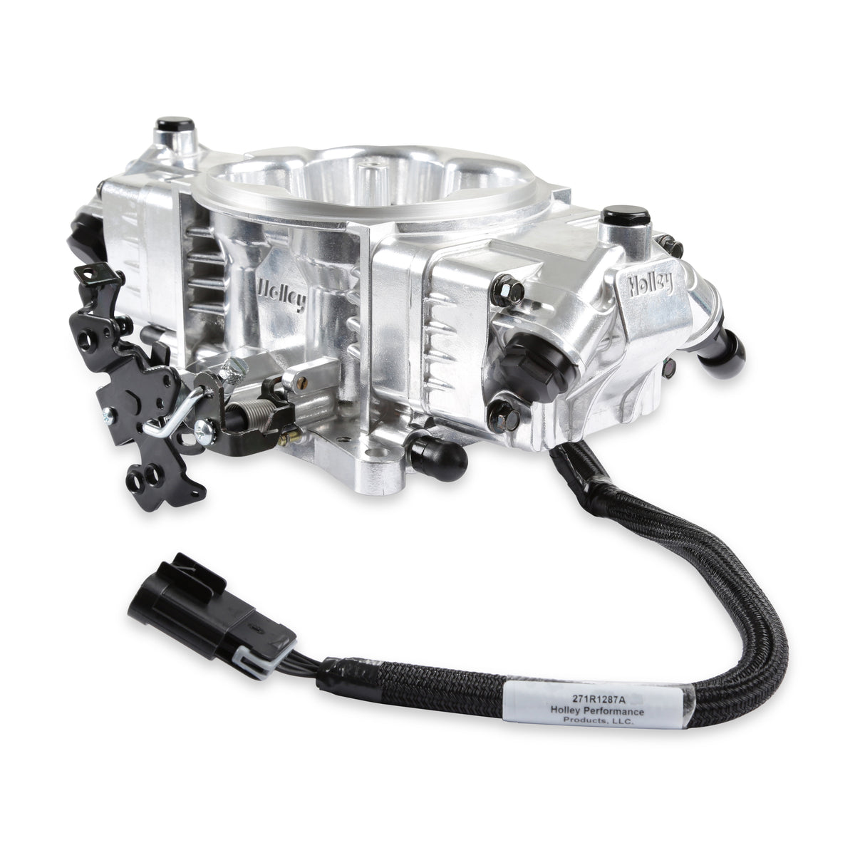 Holley 550-1074 EFI Terminator X Stealth 4150 2x4 - Shiny